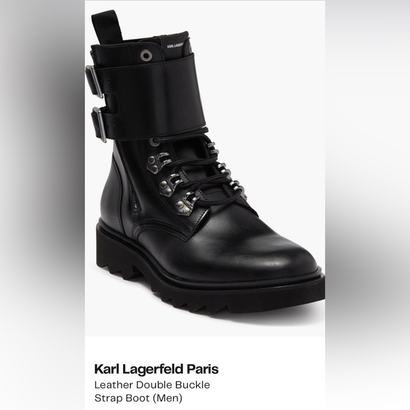 Karl Lagerfeld Other - Karl Lagerfeld Paris Double Buckle Boot
